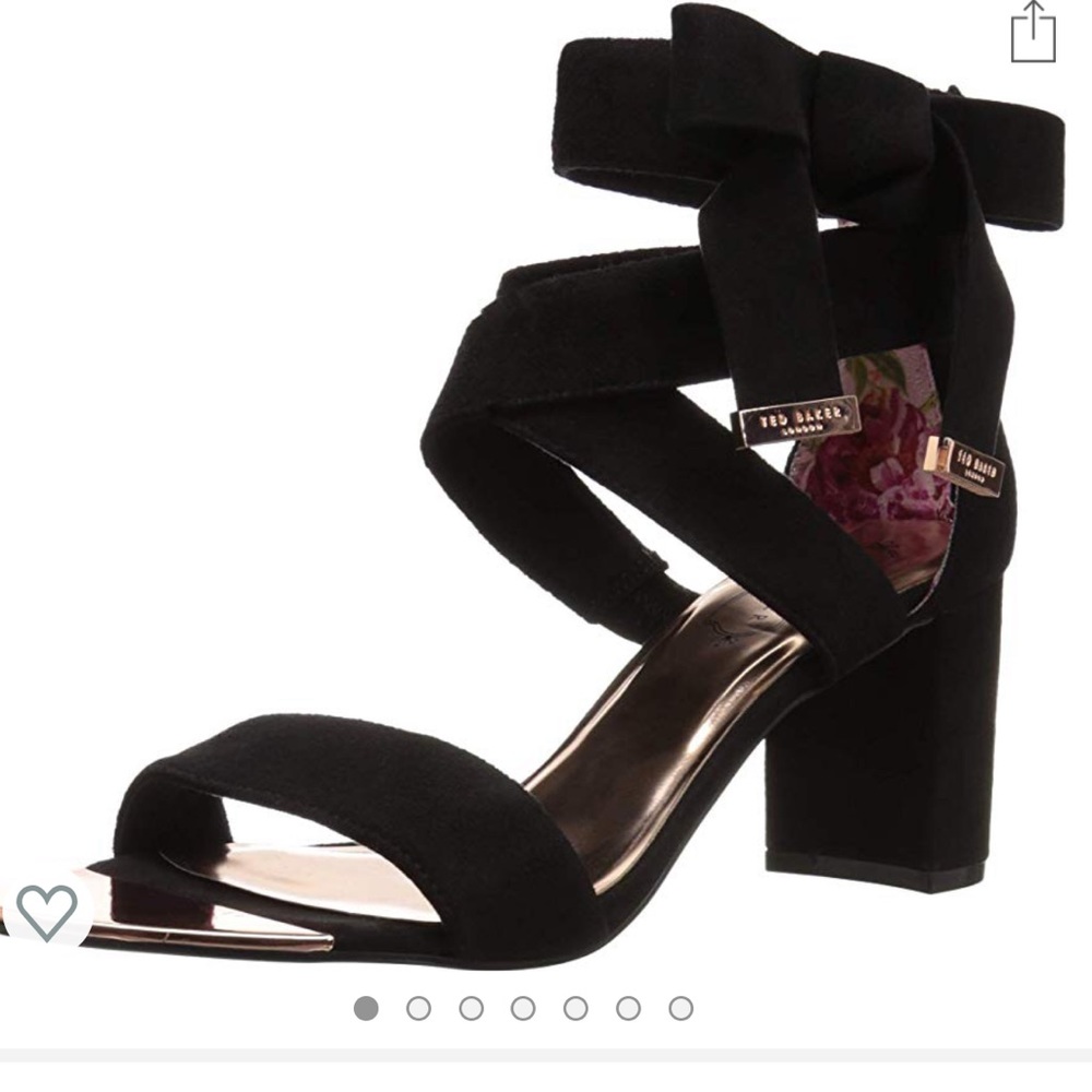 Ted Baker Noxen Heeled Sandal Block Heel Black